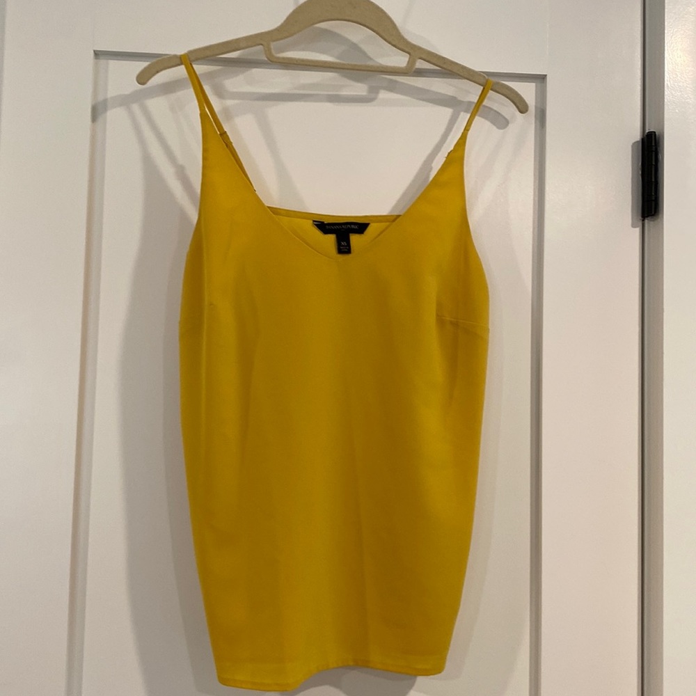 Yellow Banana Republic Spaghetti Strap Tank